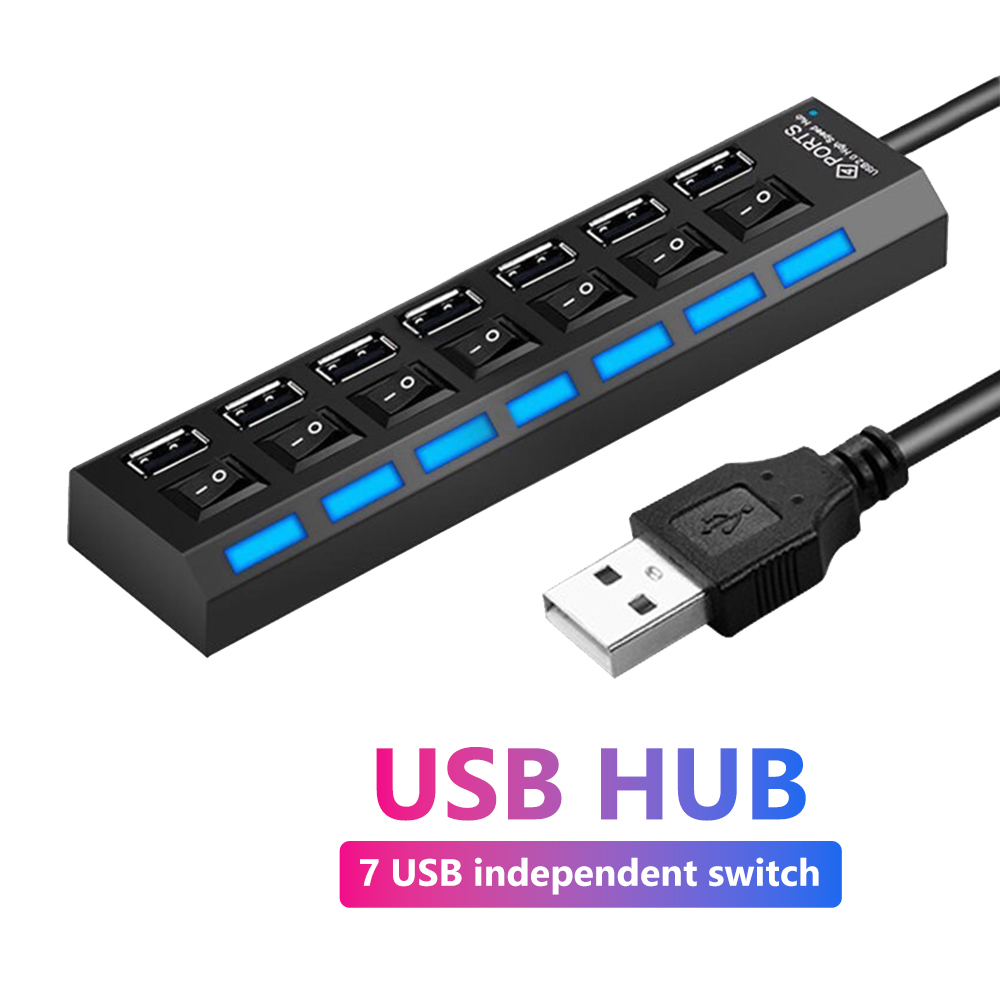 Laptop Accessories Hub - USB 2.0 Hub Multi USB Splitter