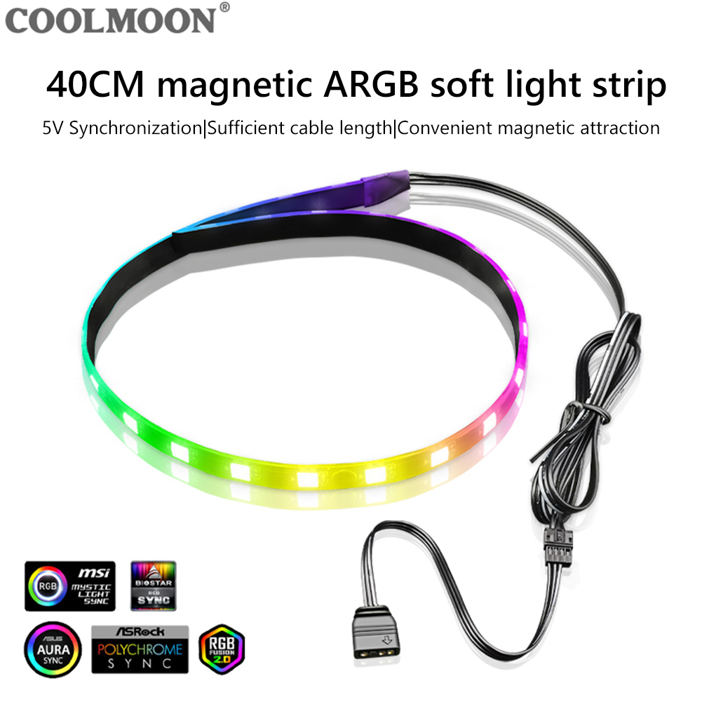 Laptop Accessories Gadgets - COOLMOON CM-LS40 5V ARGB PC Case