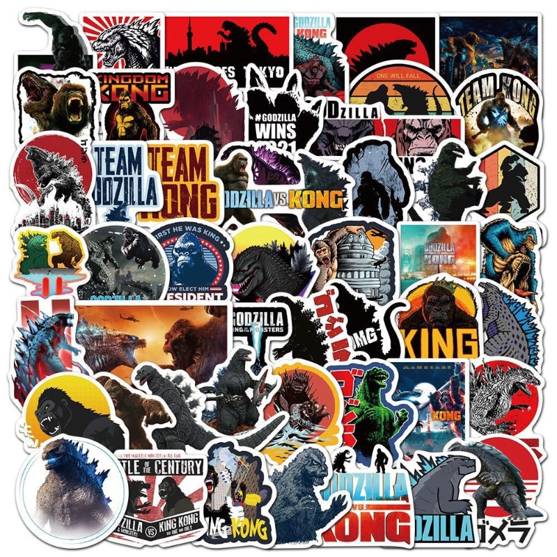 Laptop Accessories Kit - 50pcs/set Movies Godzilla Vs. King Kong