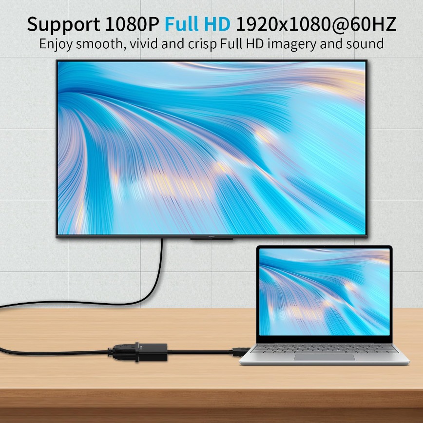 1080P USB 3.0 to VGA Video Dis - مراجعة Monitor Portable Usb وسعره