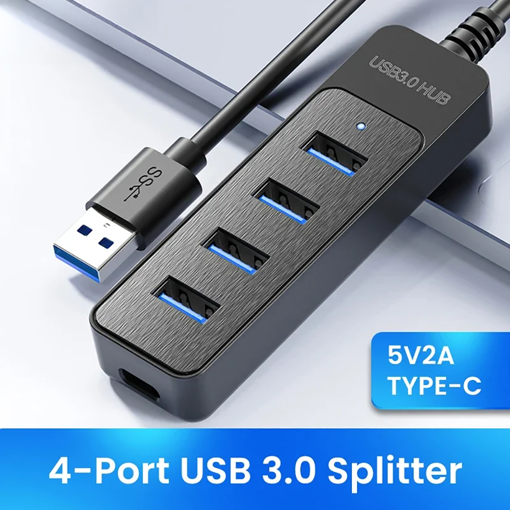 Type C USB A 4 Ports HUB USB T - مراجعة Laptop Accessories Hub وسعره