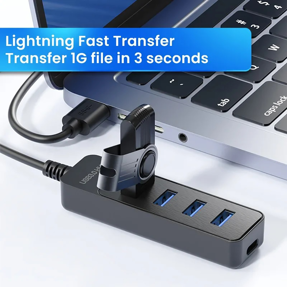 Type C USB A 4 Ports HUB USB T - مراجعة Laptop Accessories Hub وسعره