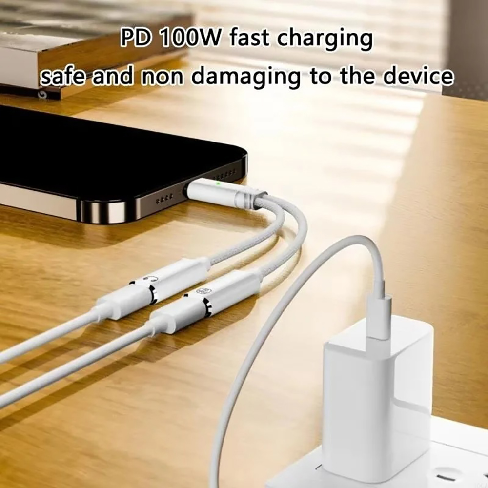 USB C Splitter 2 in 1 Headphon - مراجعة Laptop Accessories Gadgets وسعره