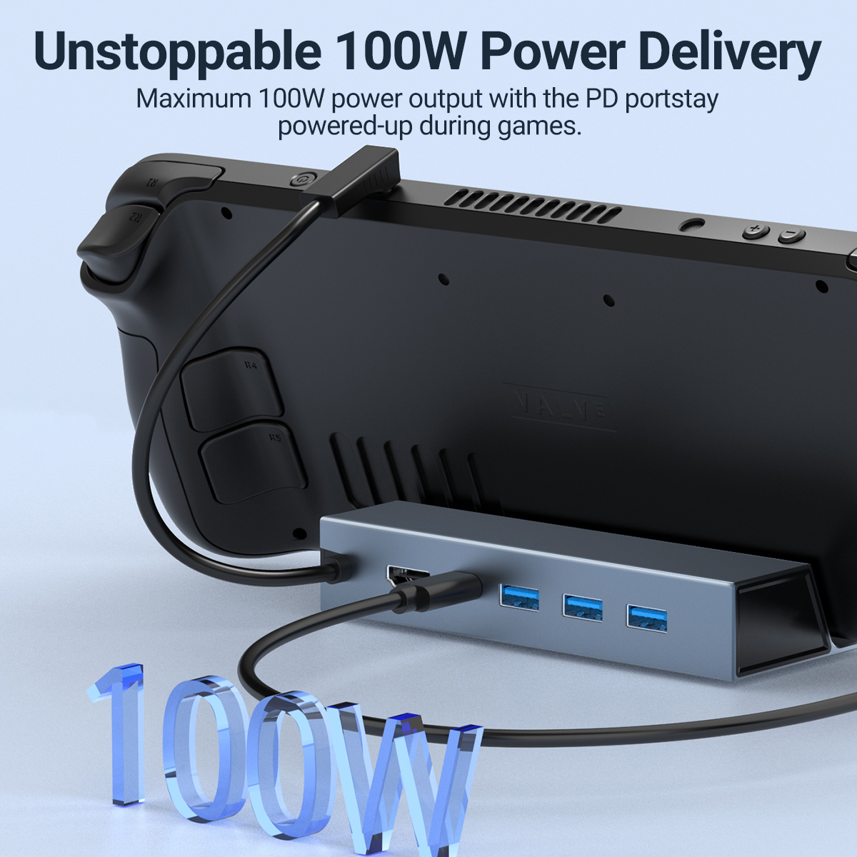 5 In 1 USB-C Game Hub Type-C C - مراجعة Laptop Accessories Hub وسعره