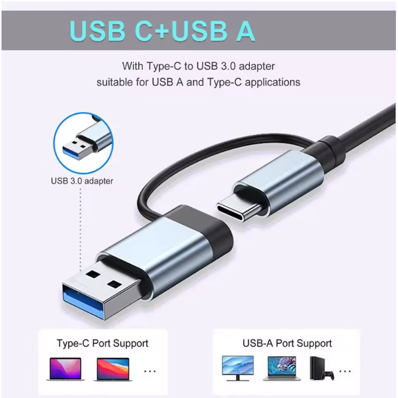 7 Ports USB A C Hub Concentrat - مراجعة Laptop Accessories For Programmers وسعره