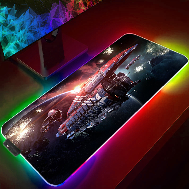 Eve Online RGB Mouse Pad Gamer - مراجعة Laptop Accessories Online وسعره