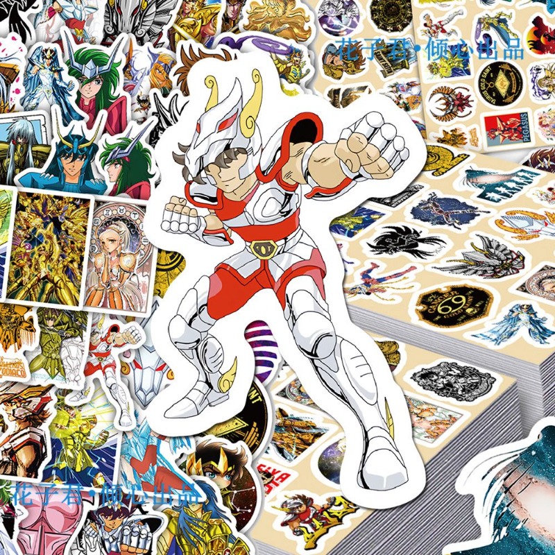101Pcs Saint Seiya Anime Stick - مراجعة Laptop Accessories For Office وسعره