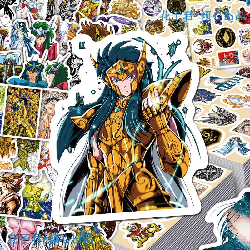 101Pcs Saint Seiya Anime Stick - مراجعة Laptop Accessories For Office وسعره