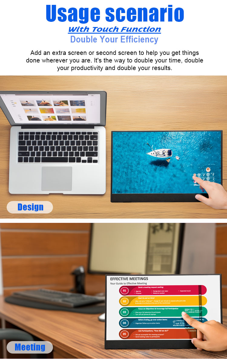 15.6 16 18.4 21.5 Inch OLED Sc - مراجعة Monitor Portable Usb وسعره