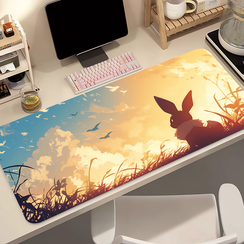 Anime Mouse Pad Pokemon Eevee  - مراجعة Laptop Accessories Mouse وسعره