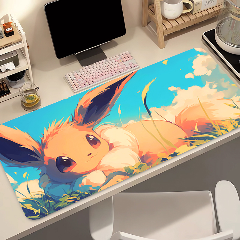 Anime Mouse Pad Pokemon Eevee  - مراجعة Laptop Accessories Mouse وسعره