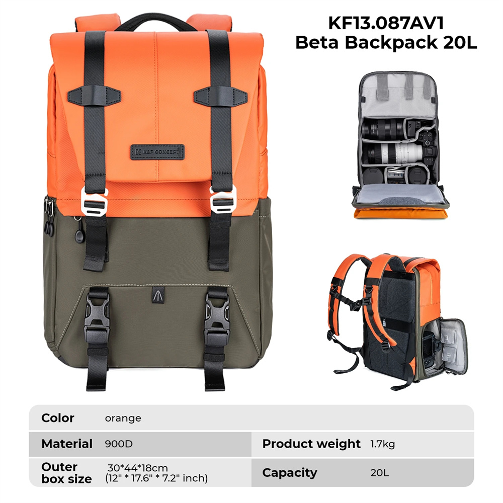 K&F CONCEPT Camera Backpack Tr - مراجعة Laptop Accessories Case وسعره
