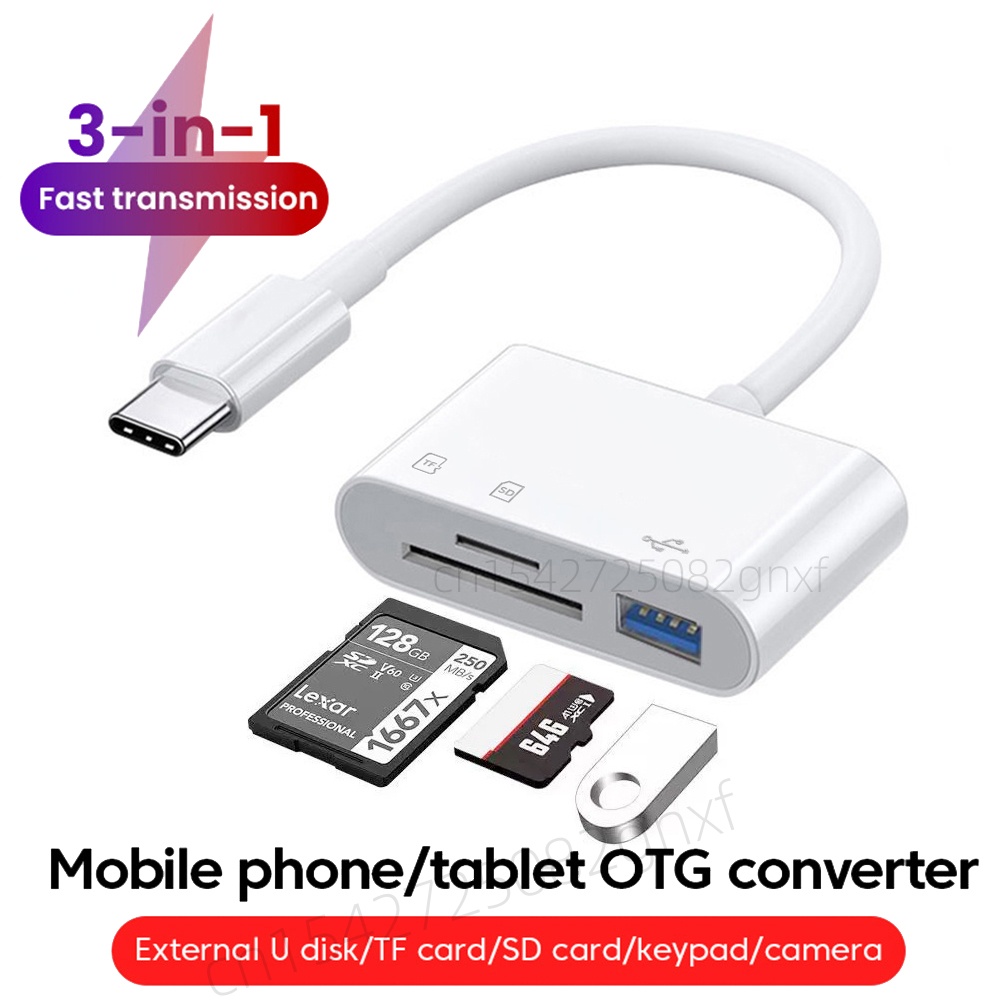 3 in 1 Type C OTG Card Reader  - مراجعة Laptop Accessories For Programmers وسعره