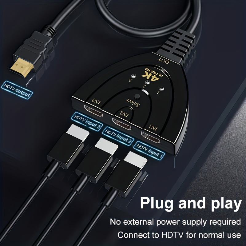 4K*2K 3 Port HDTV-compatible S - مراجعة Laptop Accessories Hub وسعره