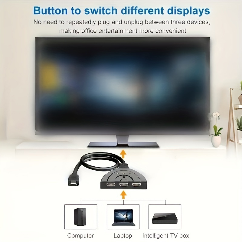4K*2K 3 Port HDTV-compatible S - مراجعة Laptop Accessories Hub وسعره
