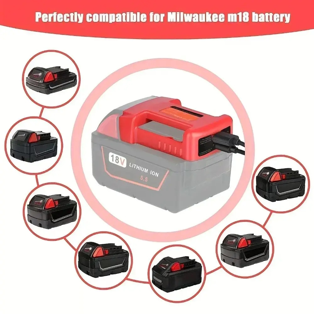 For DeWalt 20V For Milwaukee 1 - مراجعة Laptop Accessories Gadgets وسعره