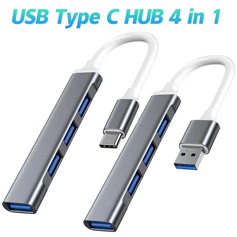 1/3pcs 4 Ports USB Hub 3.0 Ext - مراجعة Laptop Accessories Hub وسعره