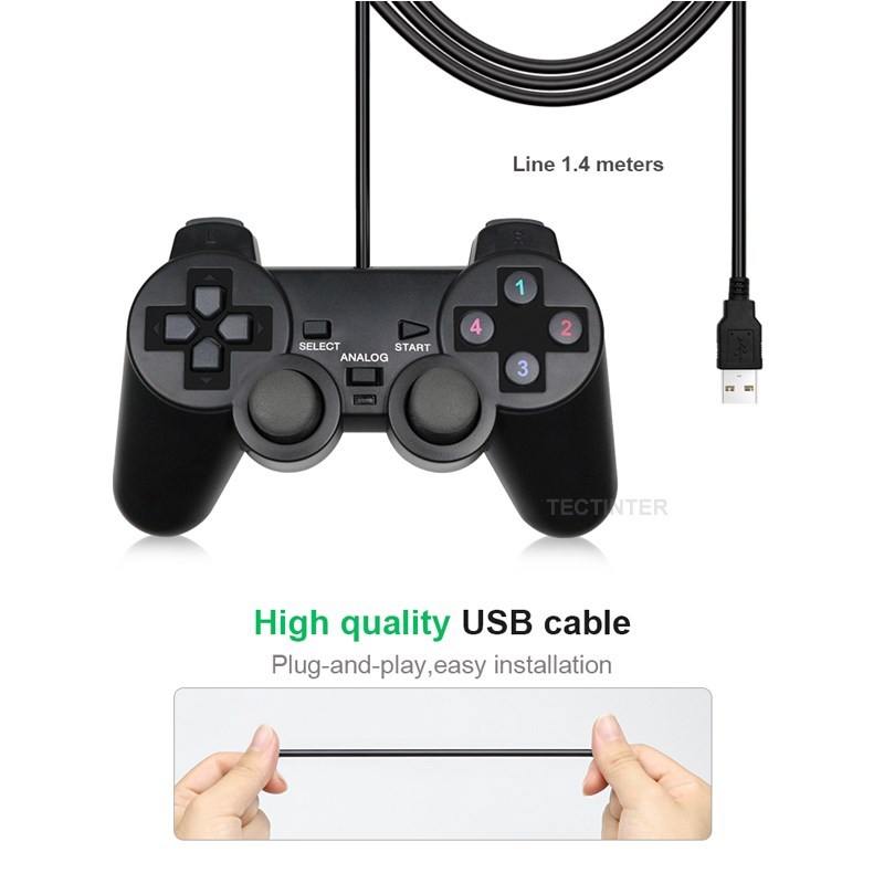 Wired USB PC Gaming Joystick G - مراجعة Laptop Accessories For Programmers وسعره