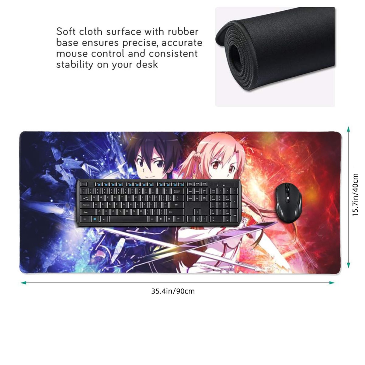 Large Mouse Pad Sword Art Onli - مراجعة Laptop Accessories Online وسعره
