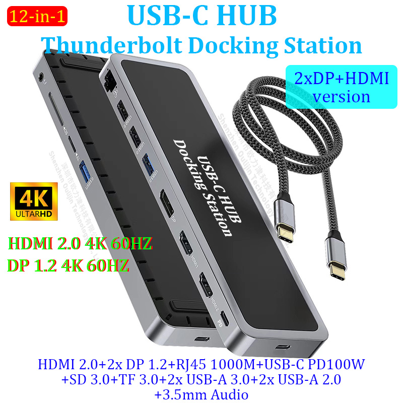 Support MST mode dual HD DP 4K - مراجعة Laptop Accessories Hub وسعره