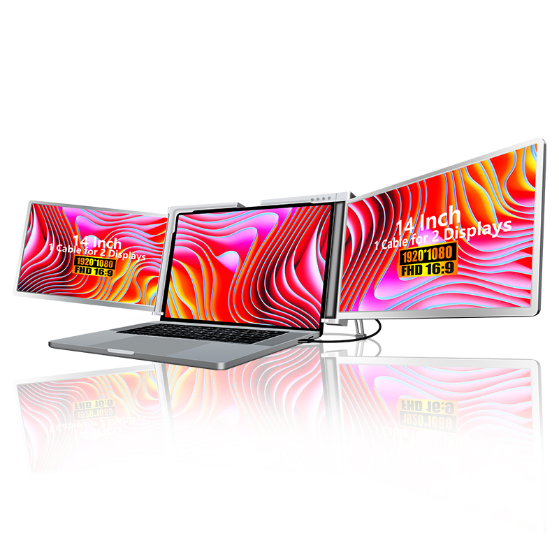 14 Inch Dual Monitor Portable  - مراجعة Monitor Portable Usb وسعره