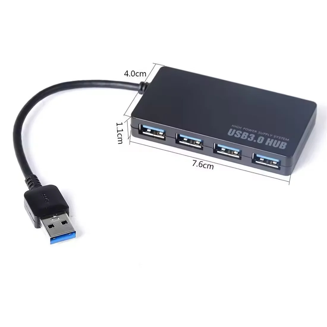 High-Speed USB 2.0 Hub 4-Port  - مراجعة Laptop Accessories Hub وسعره