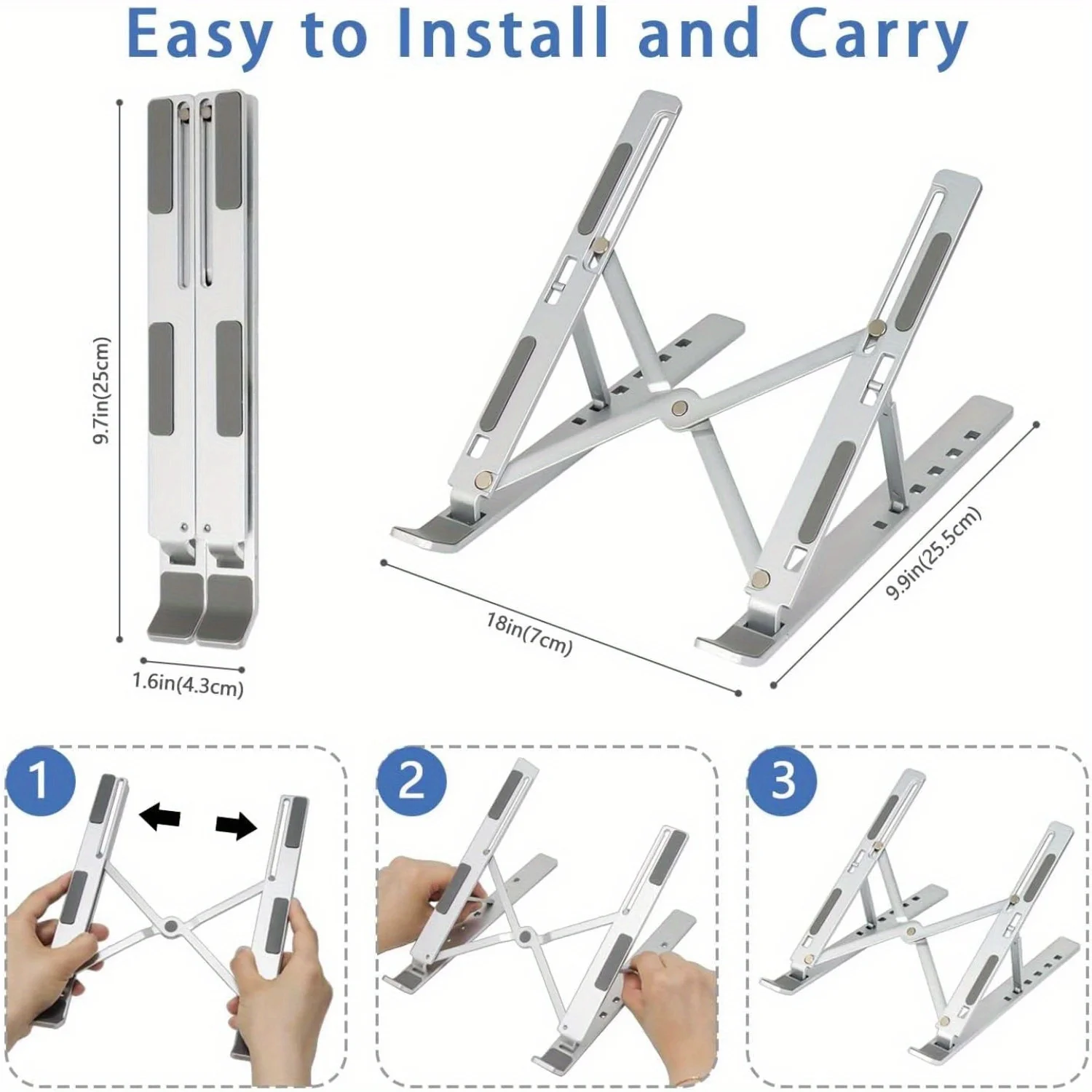 Adjustable Aluminum Laptop Sta - مراجعة Laptop Accessories Gadgets وسعره