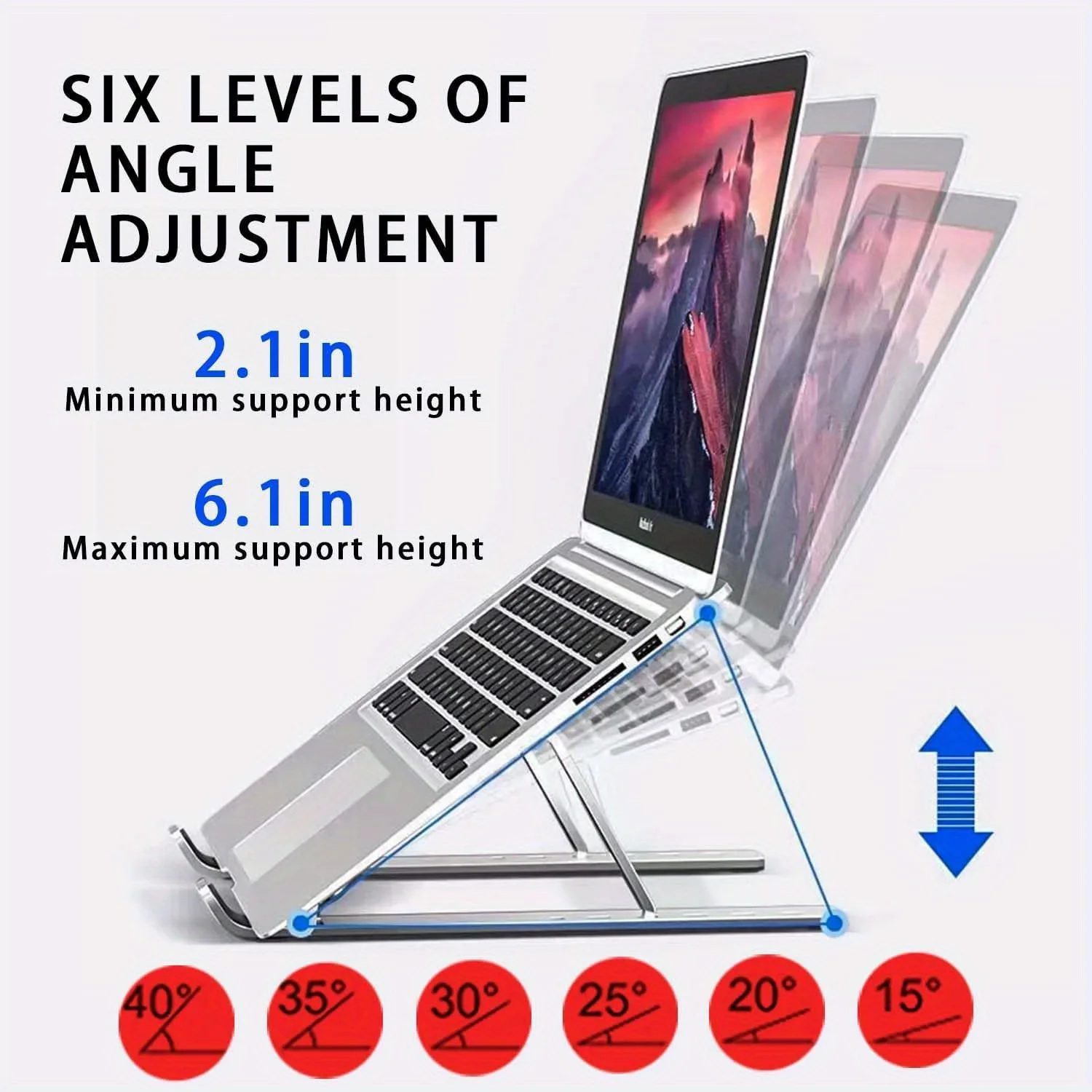 Adjustable Aluminum Laptop Sta - مراجعة Laptop Accessories Gadgets وسعره