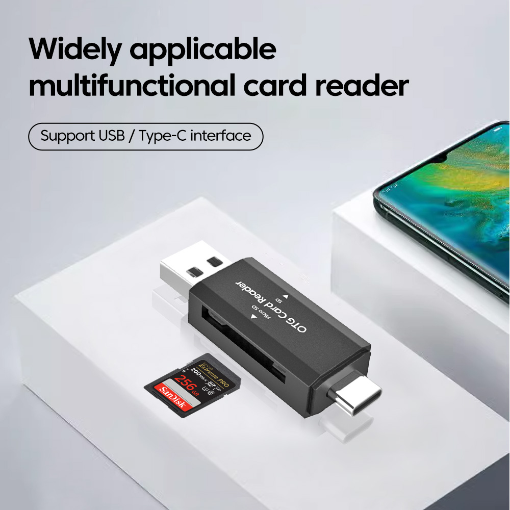 2 in 1 Type C SD TF Card Reade - مراجعة Laptop Accessories For Programmers وسعره