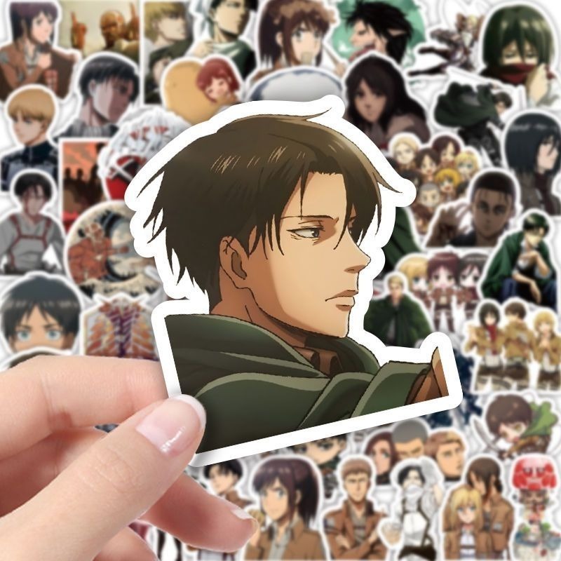 60Pcs Attack on Titan Anime St - مراجعة Laptop Accessories Case وسعره