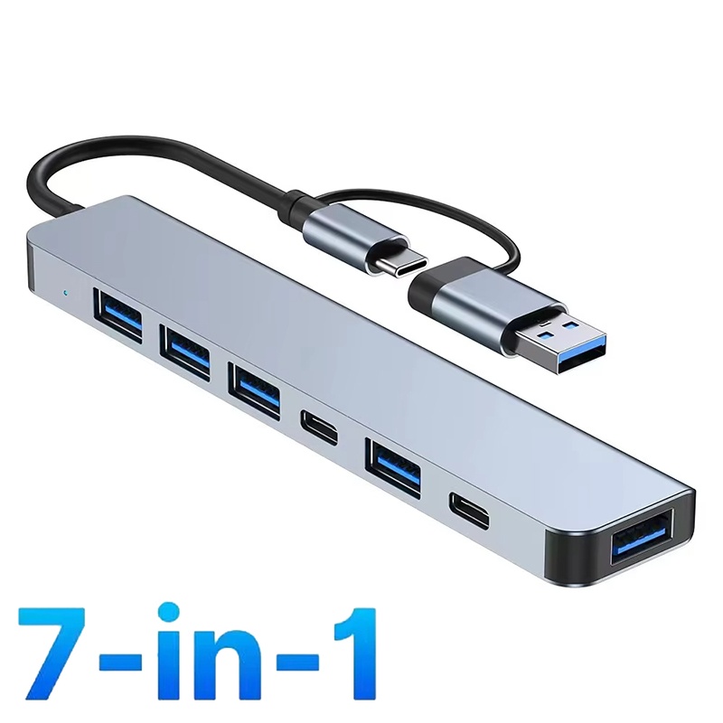 USB 3.0 HUB Type C to 7 Port U - مراجعة Laptop Accessories Hub وسعره