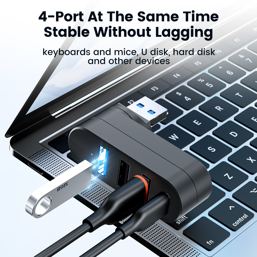 USB 3.0 Power Adapter 180° Rot - مراجعة Laptop Accessories Hub وسعره