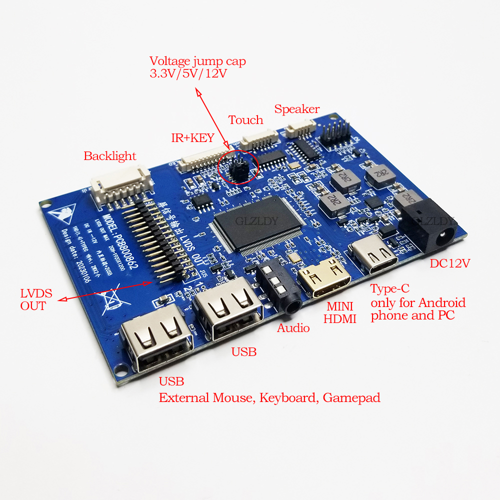 40 pin LVDS LCD monitor portab - مراجعة Monitor Portable Usb وسعره
