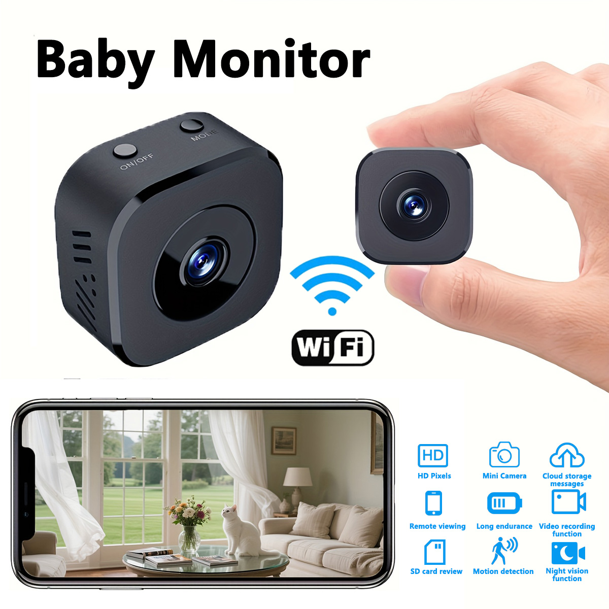 1080P HD Mini WiFi Camera Indo - مراجعة Monitor Portable Usb وسعره