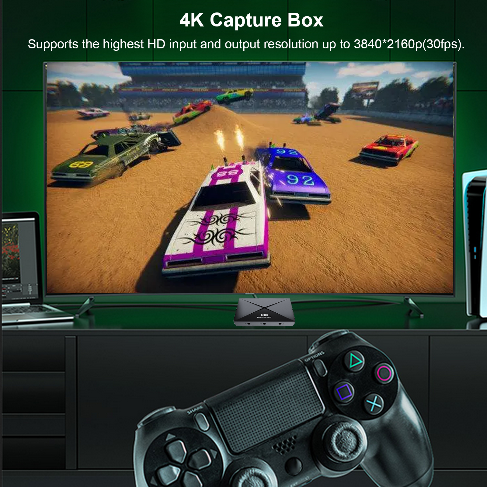 ezcap333 GAMELINK RAW 4K HD Vi - مراجعة Monitor Portable Usb وسعره