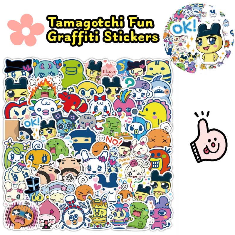 Japanese Tamagotchi Stickers E - مراجعة Laptop Accessories Case وسعره