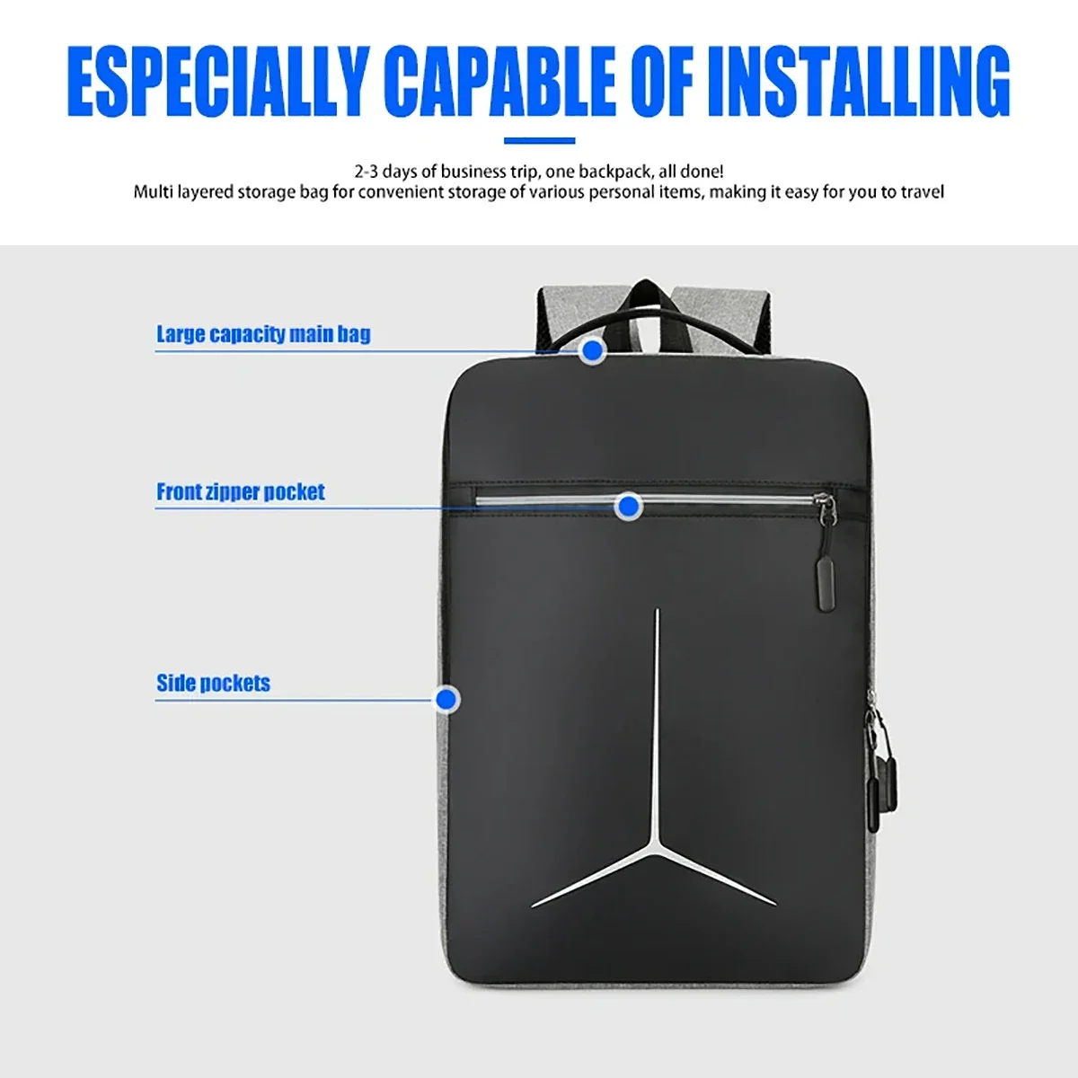 New Anti-theft USB Waterproof  - مراجعة Laptop Accessories Case وسعره