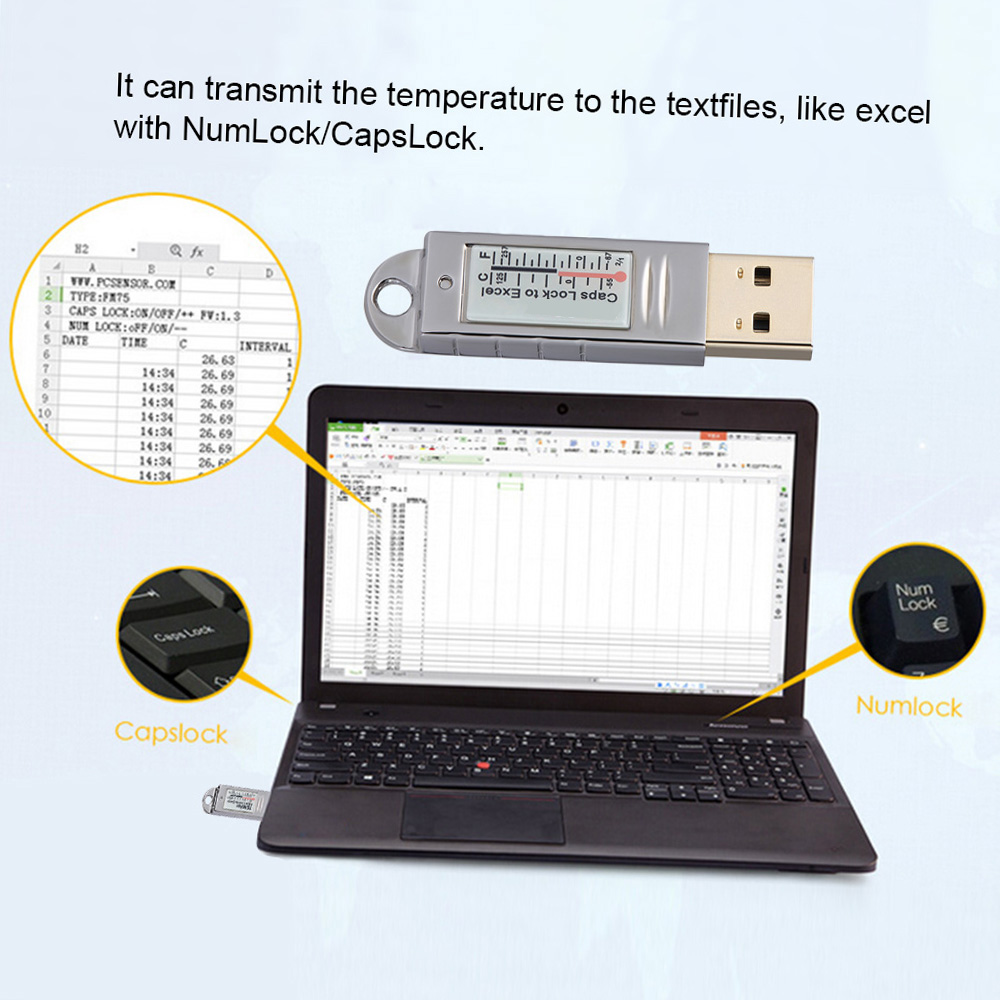 PCsensor USB Thermometer Hygro - مراجعة Monitor Portable Usb وسعره