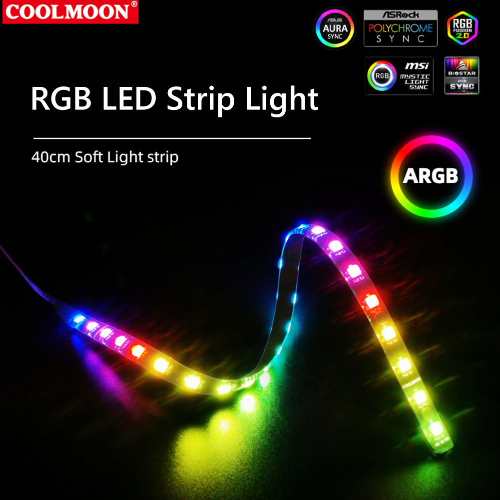 COOLMOON CM-LS40 5V ARGB PC Ca - مراجعة Laptop Accessories Gadgets وسعره