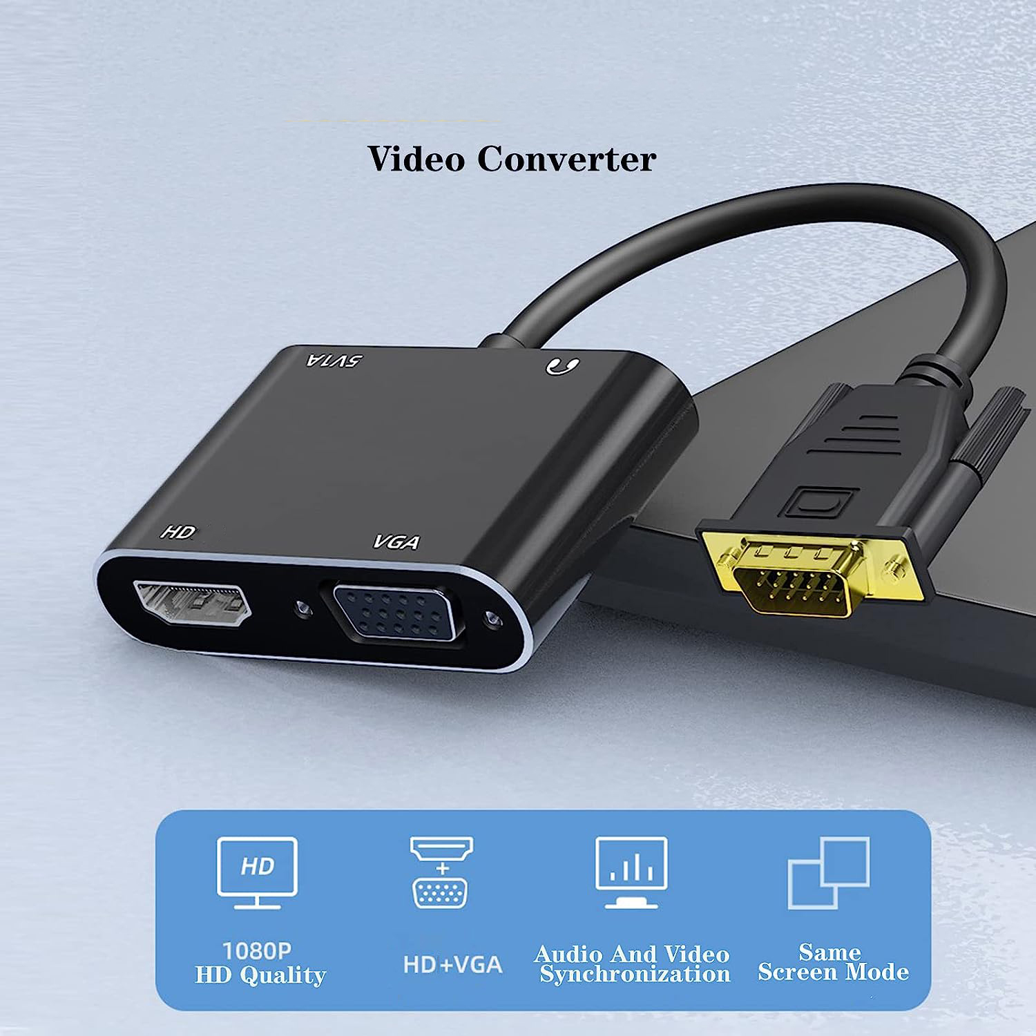 VGA(Host) to VGA/HDMI-compatib - مراجعة Monitor Portable Usb وسعره