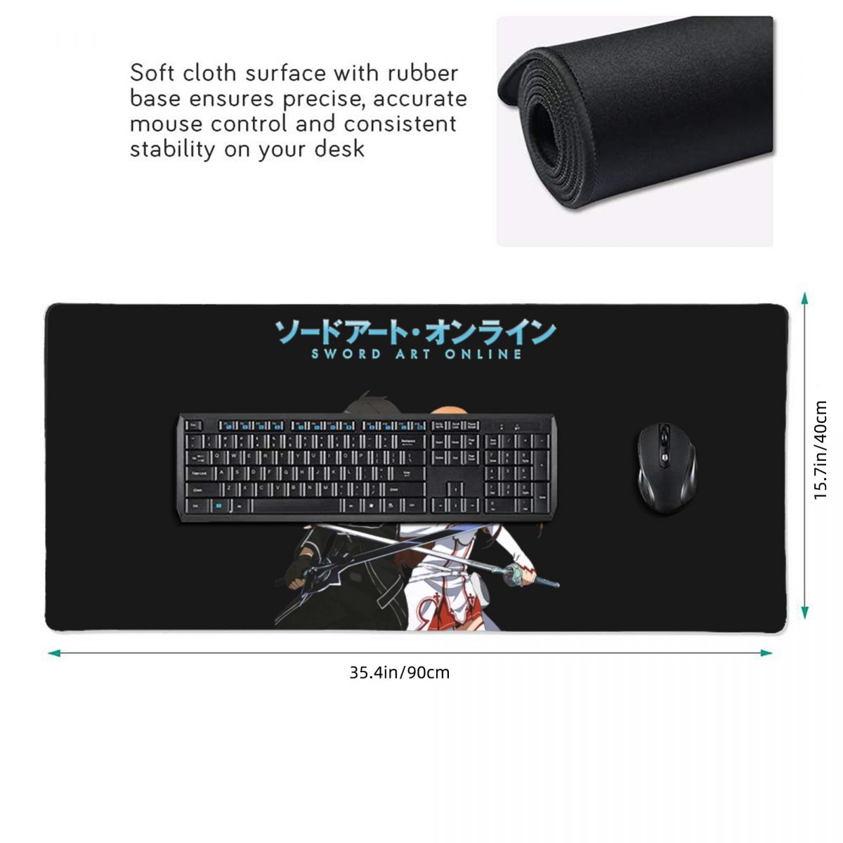 Large Mouse Pad Sword Art Onli - مراجعة Laptop Accessories Online وسعره